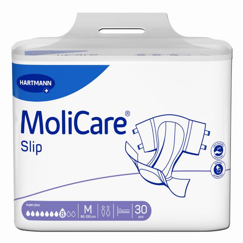 MoliCare® Slip 8 крапель super plus M 30шт, підгузки для дорослих, які страждають на нетримання